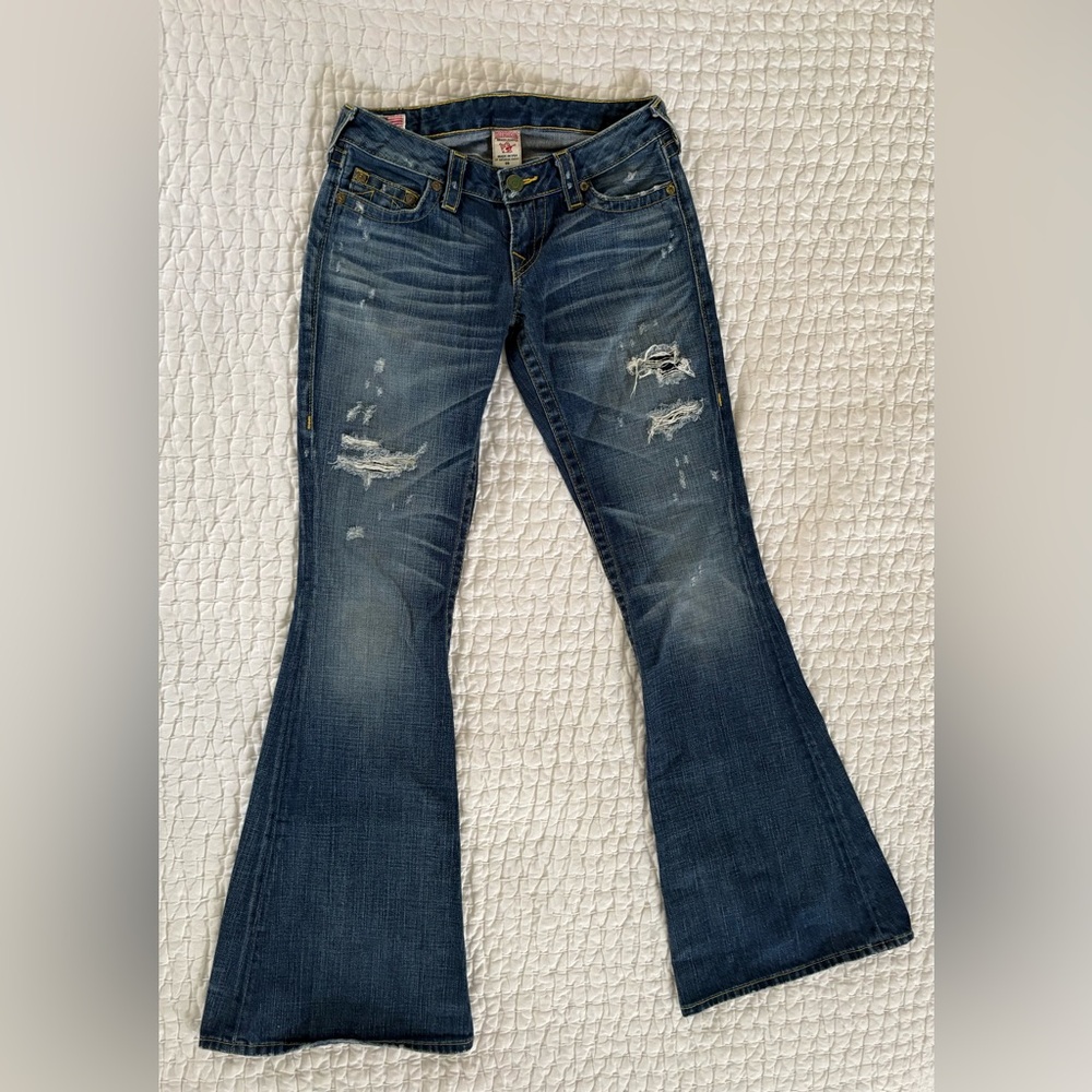 True Religion Indigo Flare Jeans